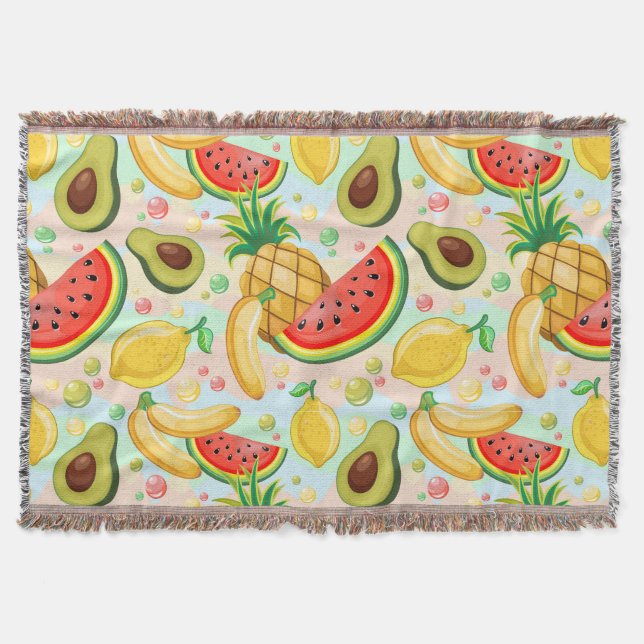 Couverture Fruits d'été frais Motif (Devant)
