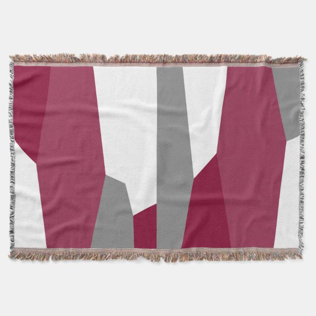 Couverture Fuchsia gris rose et blanc (Devant)