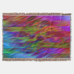 Couverture Funny Stripes Motif - vagues colorées + votre idée