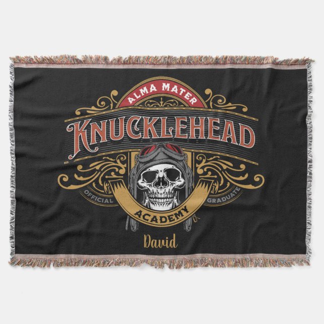 Couverture FunnyVintage Knucklehead Academy Skull (Devant)