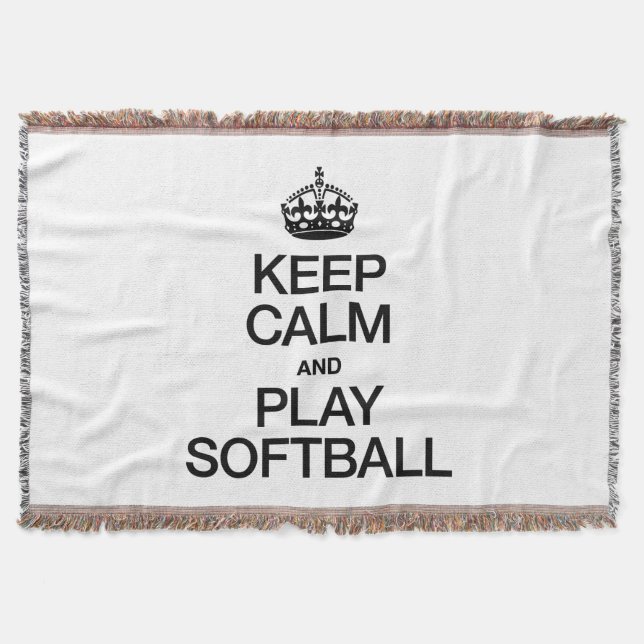 COUVERTURE GARDEZ LE CALME ET JOUEZ AU SOFTBALL (Devant)