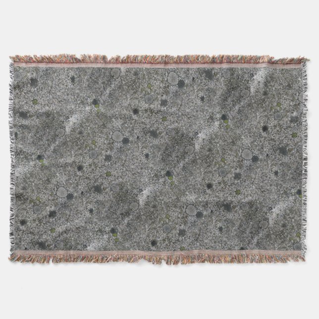 Couverture Géologie Gris Granite Rock avec mousse (Devant)