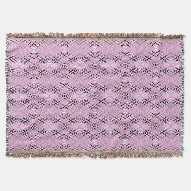 Couverture Geometric pattern retro pink diamonds (Devant)