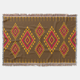 Couverture Géométrique ethnique, conception traditionnelle, r