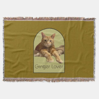 Couverture Ginger Lover Yellow Brown Throw Blanket