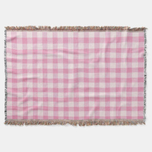 Couverture Gingham Rose Bébé