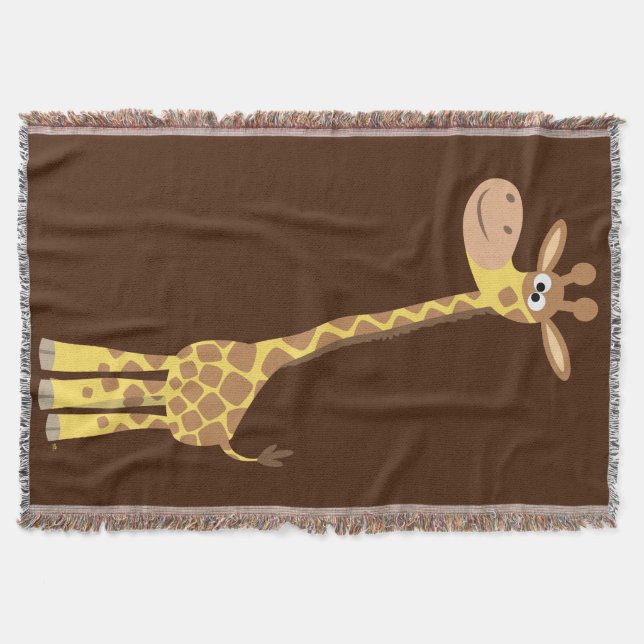Couverture Giraffe Cartoon mignonne (Devant)