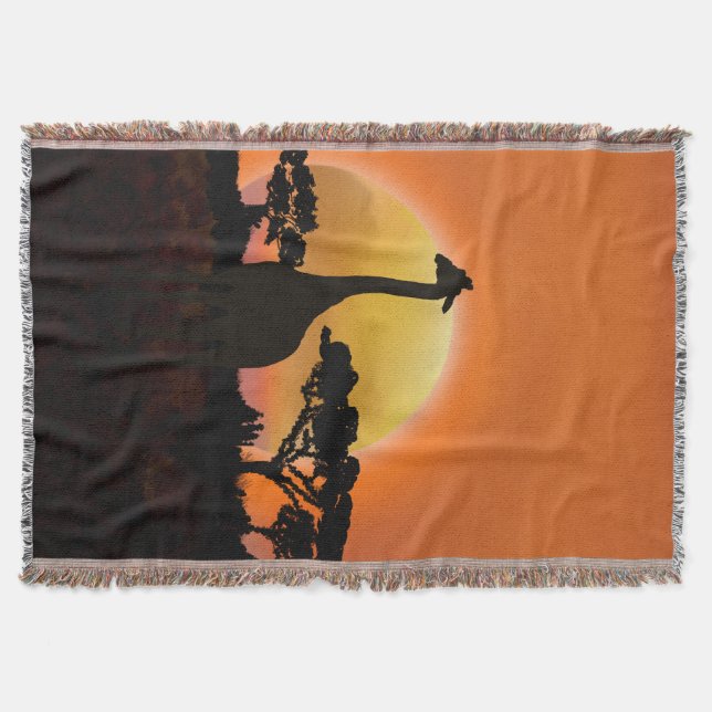 Couverture Giraffe couché de soleil du Serengeti | La faune d (Devant)
