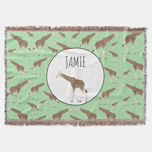 Couverture Giraffe Jungle Safari animal (Devant)