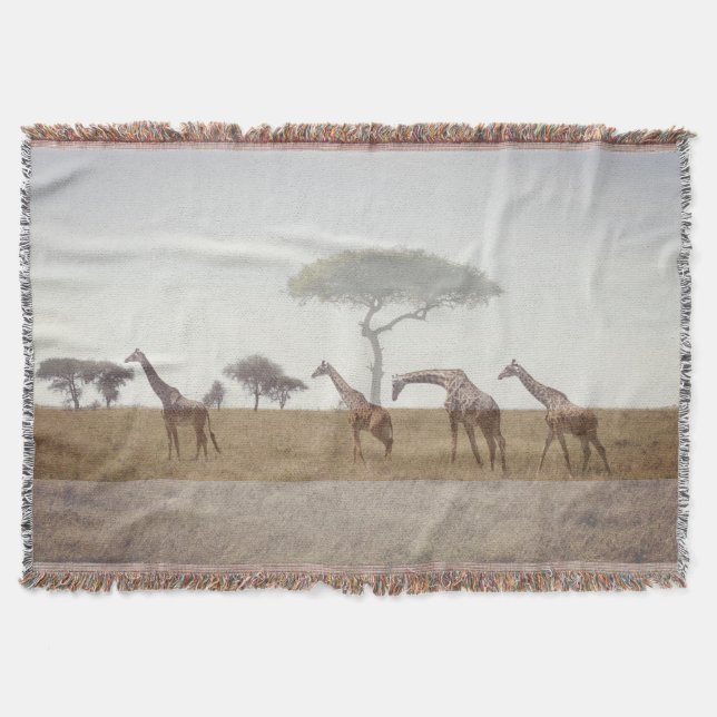 Couverture Giraffe Throw Blanket (Devant)