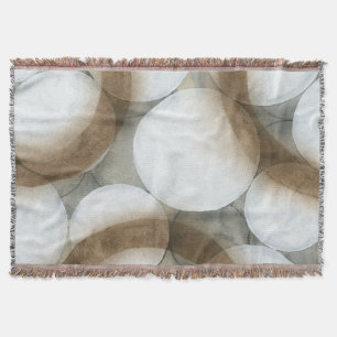 Couverture Globes blancs et cercles Brown