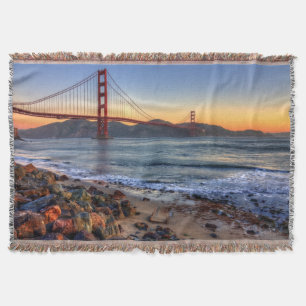 Couverture Golden gate bridge de traînée de San Francisco Bay