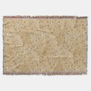 Couverture gouttelettes d'eau d'or