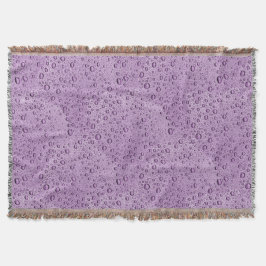 Couverture gouttelettes d'eau violette