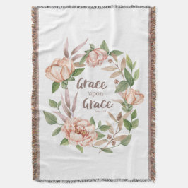 Couverture Grace sur grâce - Jean 1:16 - Floral