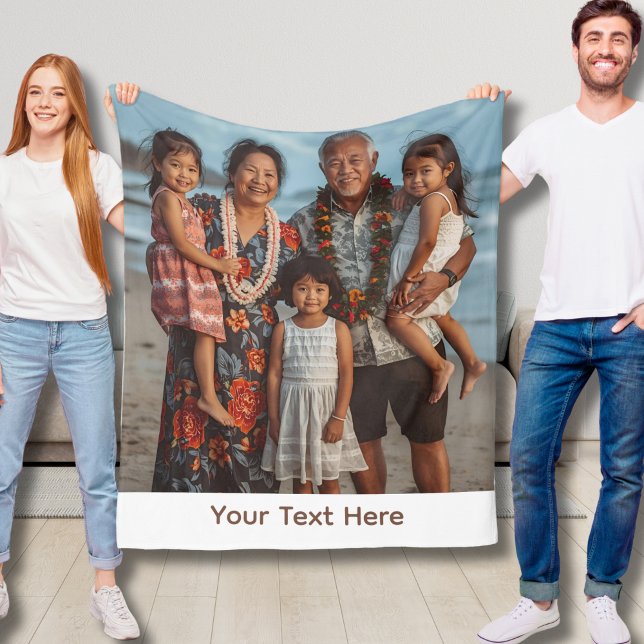 Couverture grand-parent personnalisée Fleece Idée  (Créateur téléchargé)