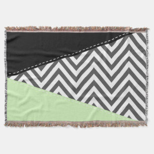 Couverture Gray Zigzag, Gray Chevron, Zigzag Pattern, Mint
