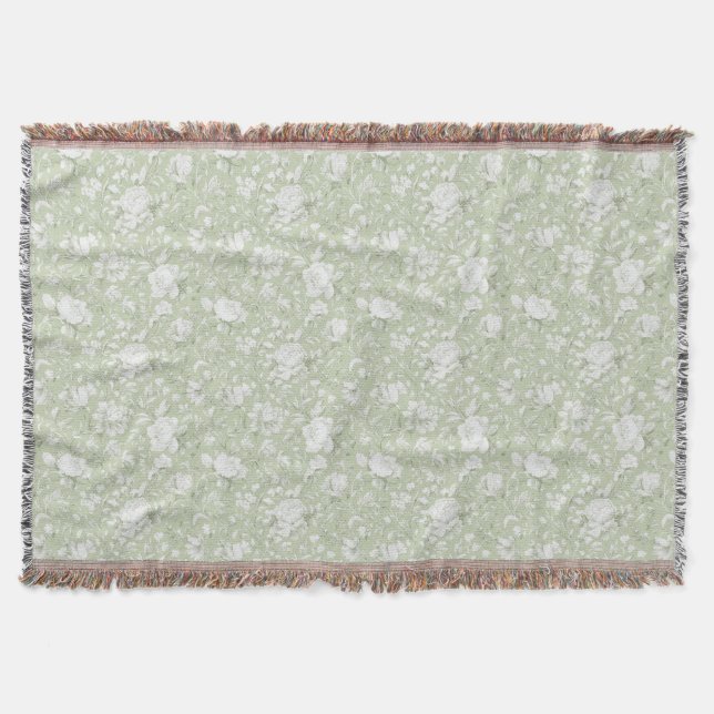 Couverture Green White Romantic Floral   (Devant)