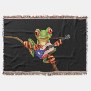 Couverture Grenouille d'arbre jouant le noir de guitare de