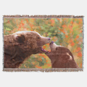 Couverture Grizzly Bear Mom and Cub Painting - Wildlife Art