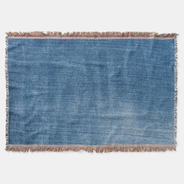 Couverture Gros plan bleu jean texture (Devant)