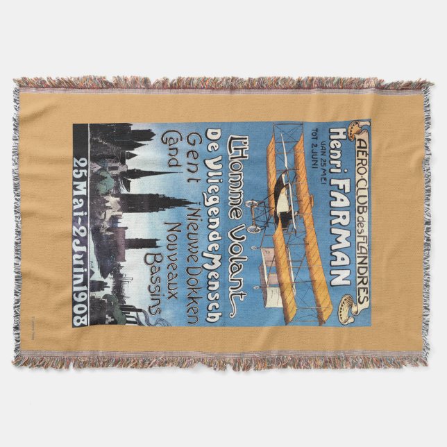 Couverture Henry Farman pilote l'affiche de promo d'homme de (Devant)