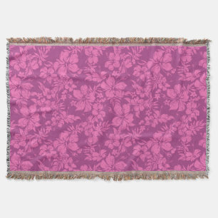 Couverture Hibiscus Pareau Hawaiian Floral Thon Blanket
