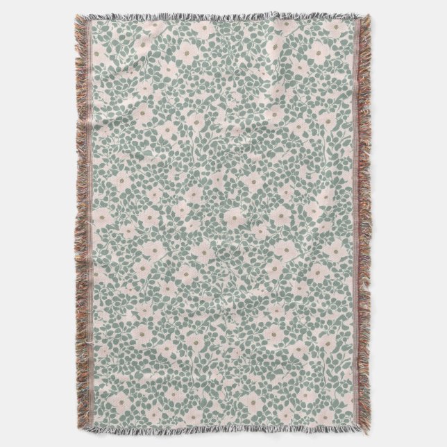 Couverture Hippie Boho Floral (devant Vertical)