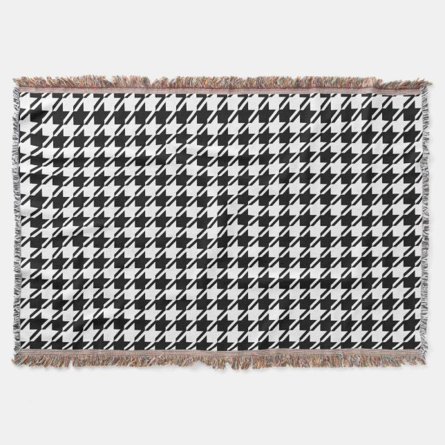 Couverture Houndstooth BW Rpt Motif (Devant)