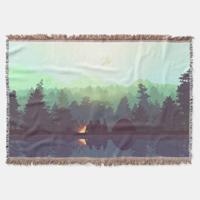 Couverture Illustration Camping Adventure Forest Mountain (Devant)