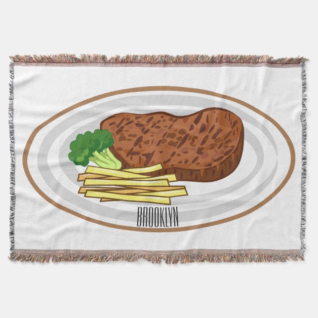 Couverture Illustration de dessin de steak (Devant)