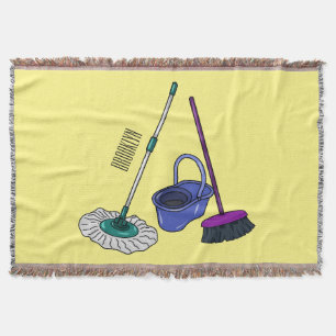 Couverture Illustration de la bande dessinée Broom & mop