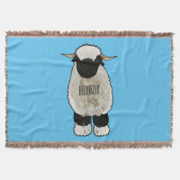Illustration de la caricature de mouton Valais Bla
