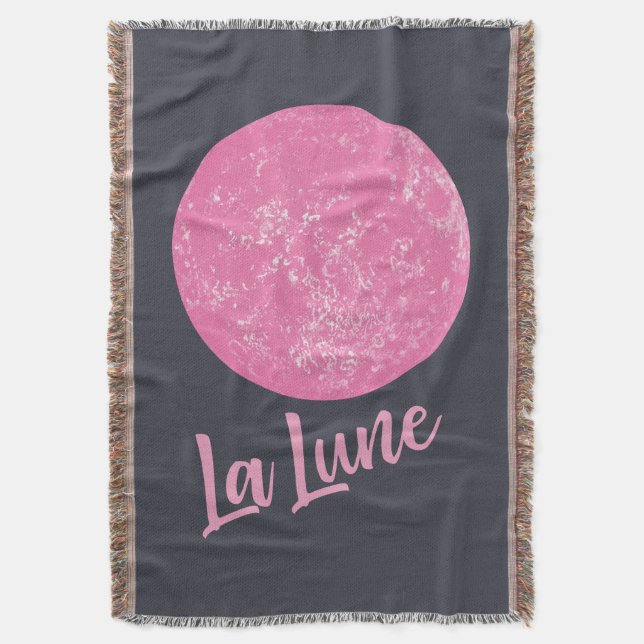 Couverture Illustration de lune rose mignonne Français La Lun (devant Vertical)