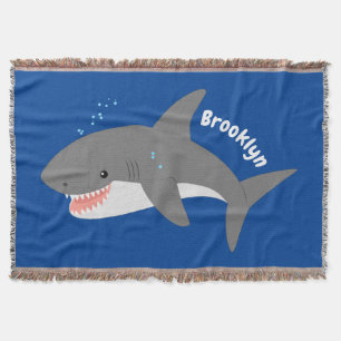 Couverture Illustration joyeuse du grand requin blanc