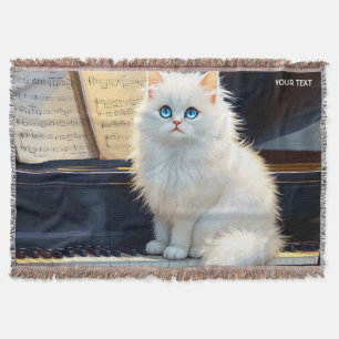 Couverture Imaginaire Belle Ragdoll Chat Sur Piano