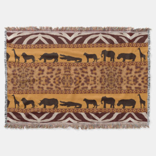 Couverture Impression animale de motif de jaguar africain tri
