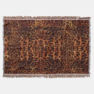 Couverture Impression d'animal jaguar grunge en détresse vint