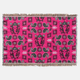 Couverture Impression d'art hindou sur le thème de Ganesha