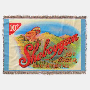 Couverture Impression étiquette de cigares Sheboygan dans les