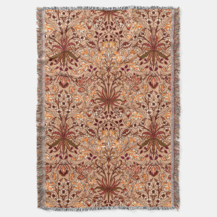 Couverture Impression jacinthe de William Morris, marron et b
