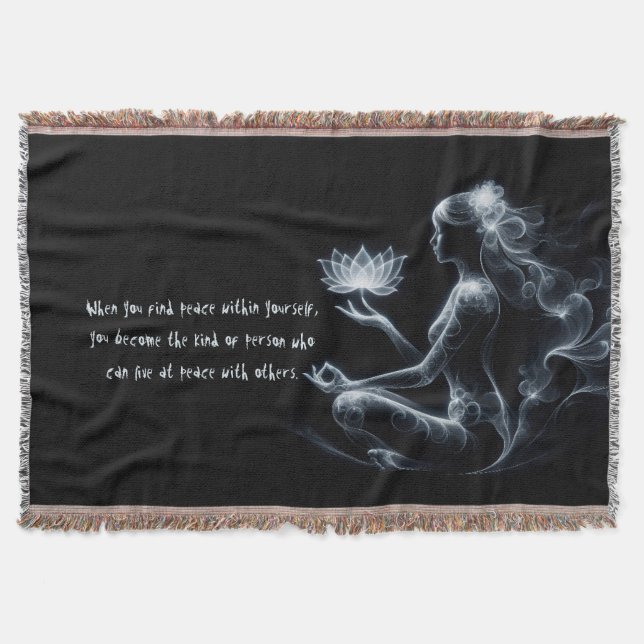 Couverture Instructeur de Yoga Méditation Lotus Pose Lumineus (Devant)