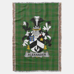 Couverture Irish Alexander Coat of Arms Family Crest Irlande