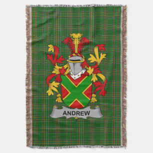 Couverture Irish Andrew Coat of Arms Family Crest Irlande