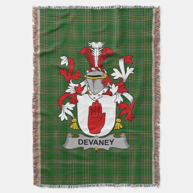 Couverture Irish Devaney ou O_Devaney Armoiries de la famille (devant Vertical)