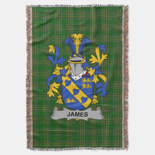 Couverture Irish James Coat of Arms Family Crest Irlande