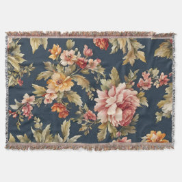 Couverture Italien Exquis Beau Modèle Floral