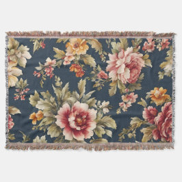 Couverture Italien Exquis Beau Modèle Floral