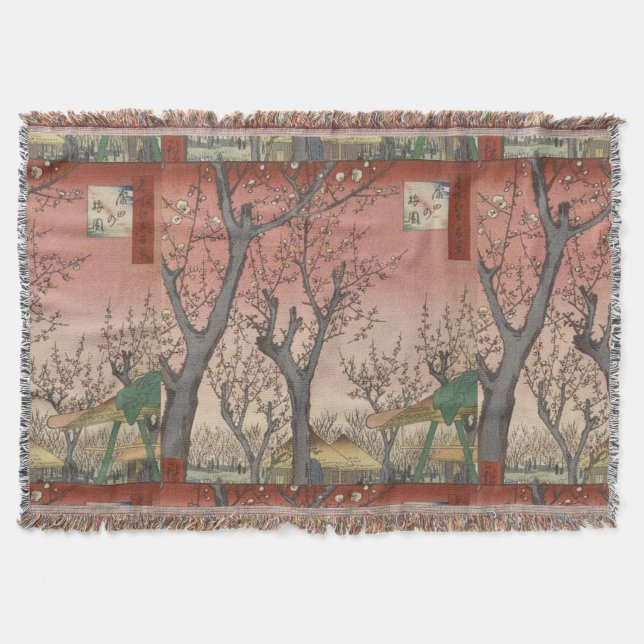 Couverture Jardin de prune fleuri d'arbre japonais (Devant)