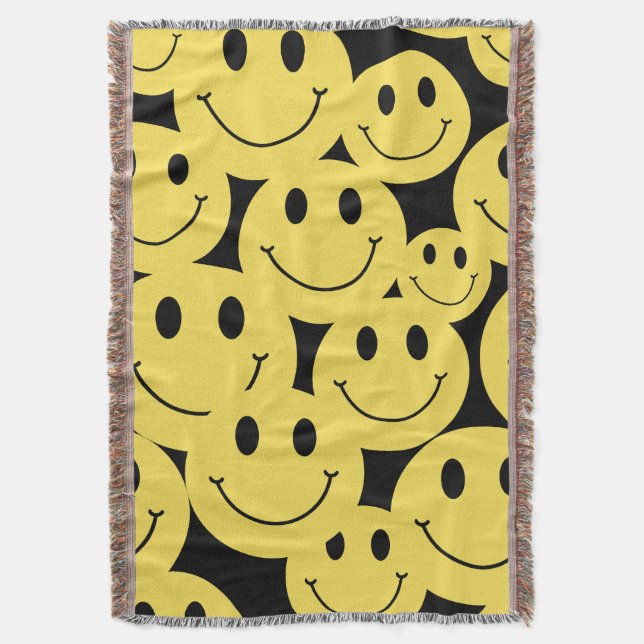 Couverture jaune visage souriant noir (devant Vertical)